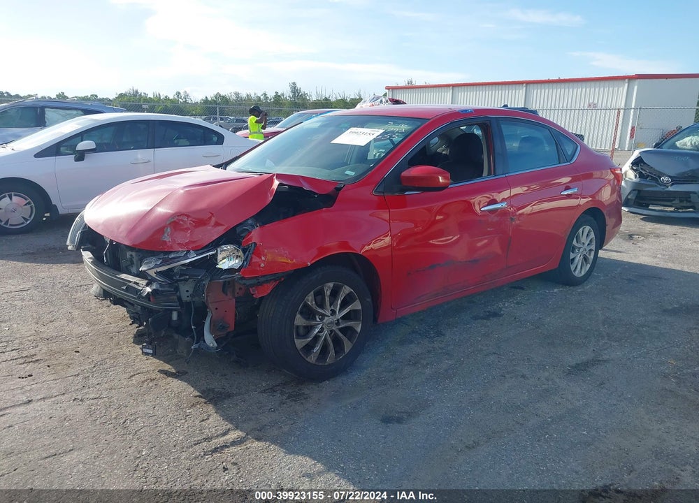 2019 NISSAN SENTRA SV VIN: 3N1AB7AP8KL609655
