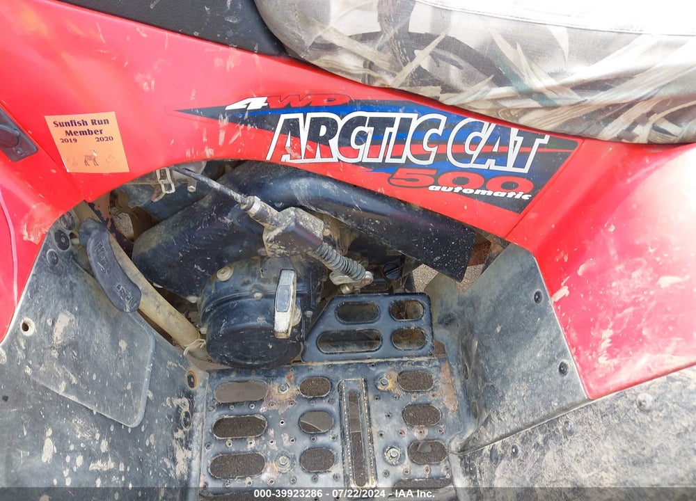 2000 ARCTIC CAT OTHER VIN: 4UF00ATP5YT327592