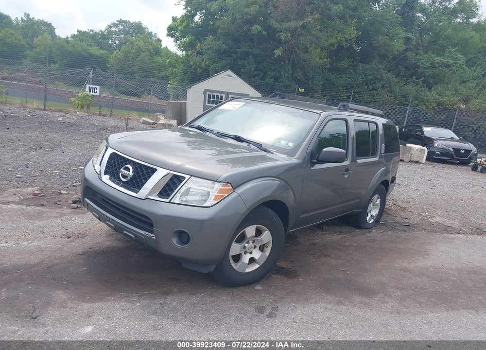 2008 NISSAN PATHFINDER S VIN: 5N1AR18B28C617251