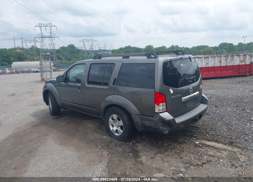 2008 NISSAN PATHFINDER S VIN: 5N1AR18B28C617251