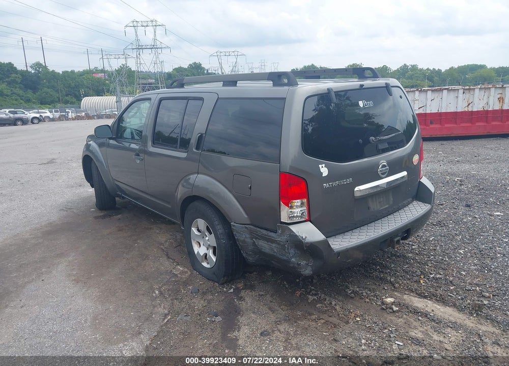 2008 NISSAN PATHFINDER S VIN: 5N1AR18B28C617251