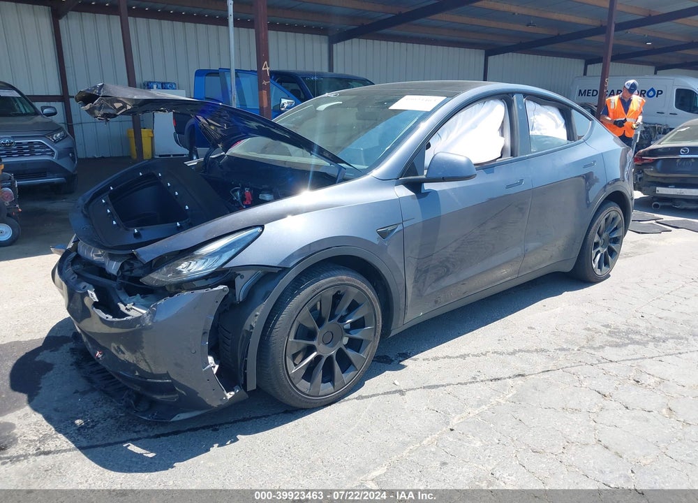 2022 TESLA MODEL Y LONG RANGE DUAL MOTOR ALL-WHEEL DRIVE VIN: 7SAYGDEEXNF396542
