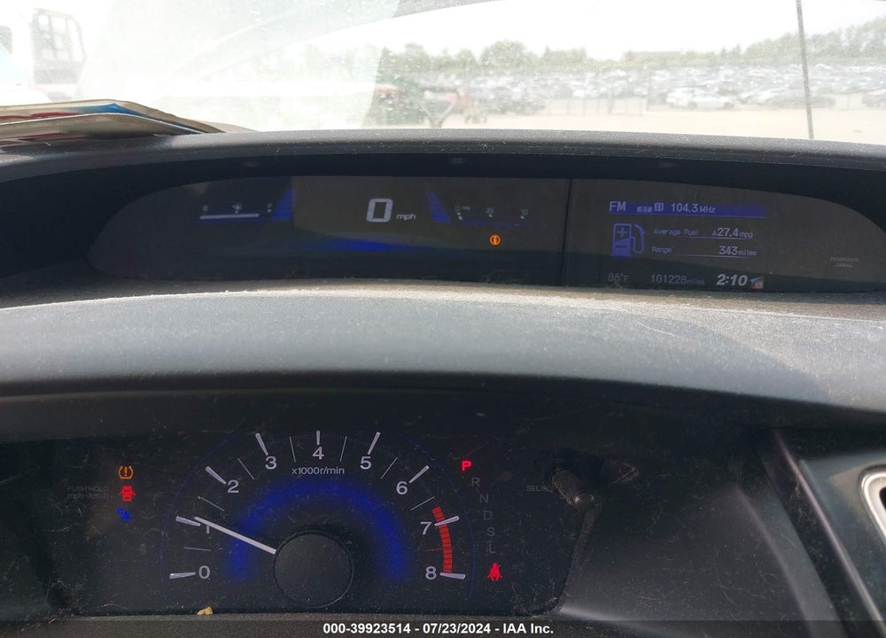 2015 HONDA CIVIC SE VIN: 19XFB2F77FE048003