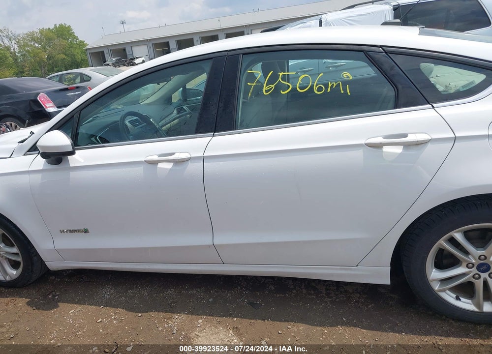 2018 FORD FUSION HYBRID SE VIN: 3FA6P0LU2JR198365
