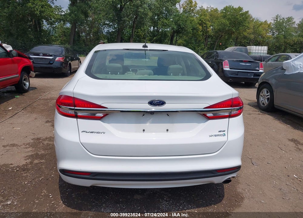 2018 FORD FUSION HYBRID SE VIN: 3FA6P0LU2JR198365