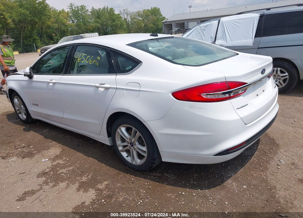 2018 FORD FUSION HYBRID SE VIN: 3FA6P0LU2JR198365