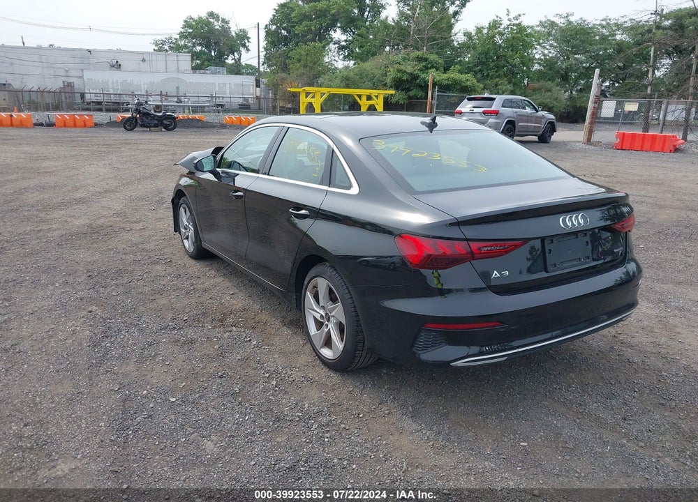 2022 AUDI A3 PREMIUM 40 TFSI QUATTRO S TRONIC VIN: WAUGUDGY8NA090390