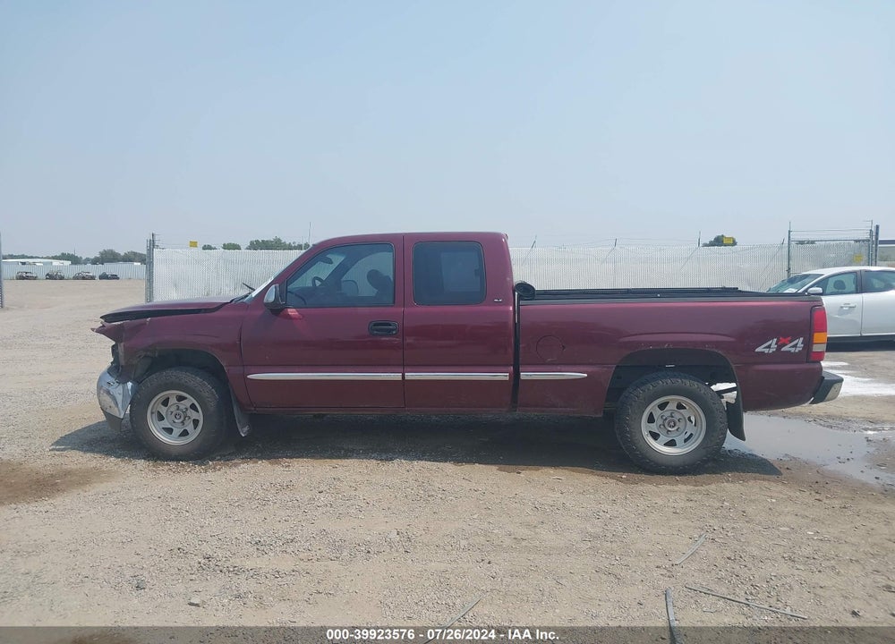 2000 GMC SIERRA 1500 SLE VIN: 2GTEK19T2Y1242503
