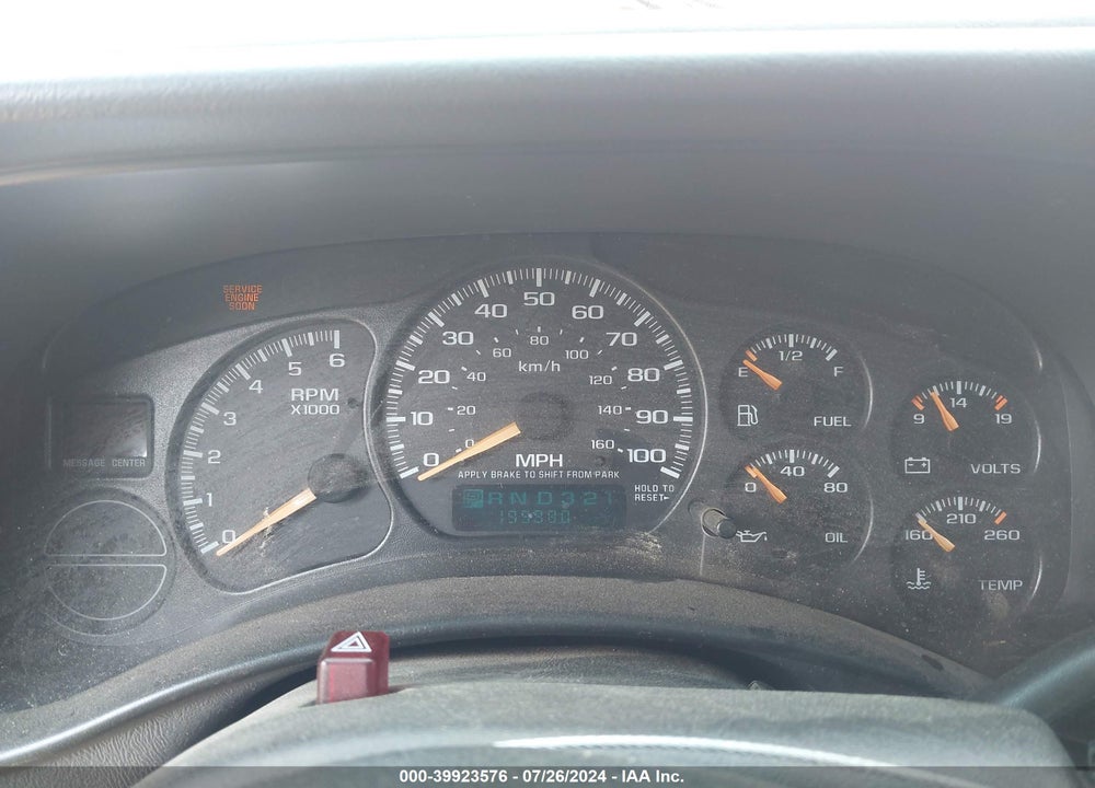2000 GMC SIERRA 1500 SLE VIN: 2GTEK19T2Y1242503