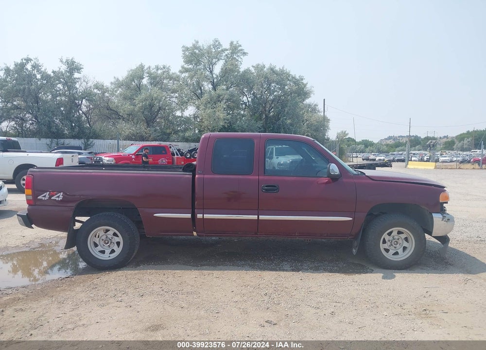2000 GMC SIERRA 1500 SLE VIN: 2GTEK19T2Y1242503