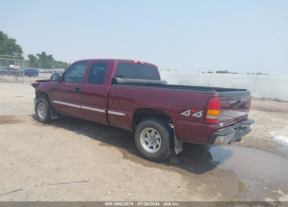2000 GMC SIERRA 1500 SLE VIN: 2GTEK19T2Y1242503
