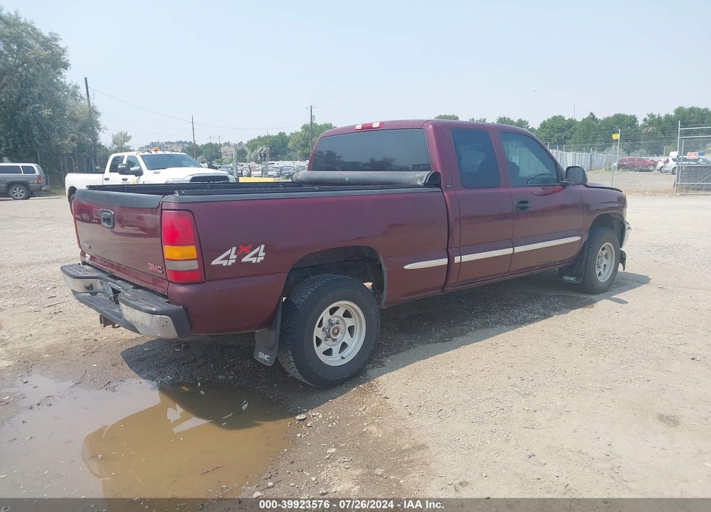 2000 GMC SIERRA 1500 SLE VIN: 2GTEK19T2Y1242503