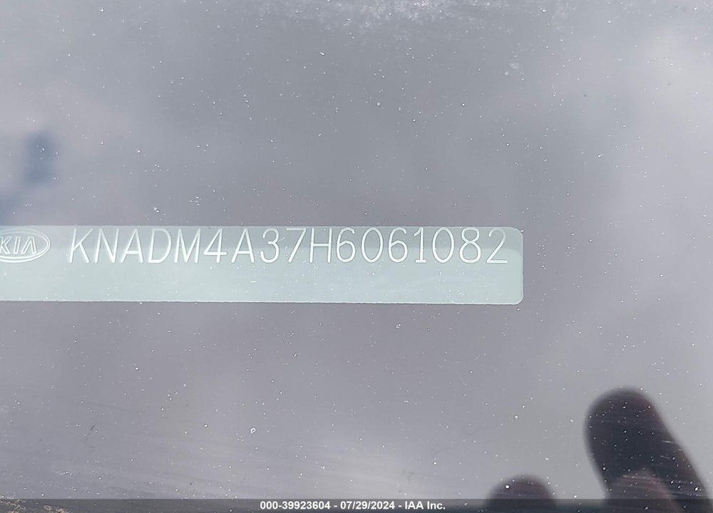 2017 KIA RIO LX VIN: KNADM4A37H6061082