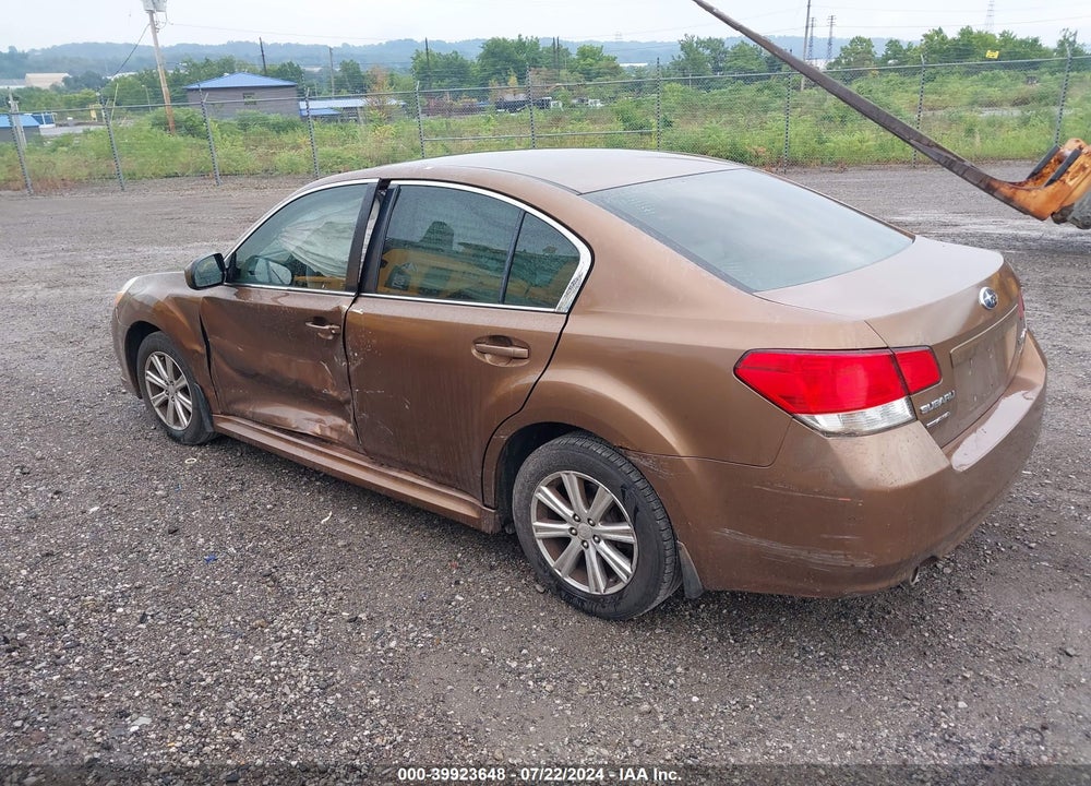 2012 SUBARU LEGACY 2.5I PREMIUM VIN: 4S3BMBC6XC3023975