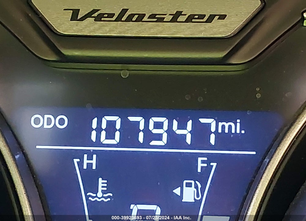 2013 HYUNDAI VELOSTER TURBO W/BLUE VIN: KMHTC6AE8DU173759