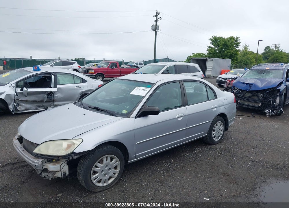 2005 HONDA CIVIC LX VIN: 1HGES16505L012990
