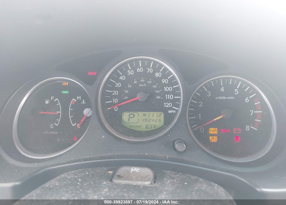 2005 SUBARU FORESTER 2.5XS VIN: JF1SG65665H720017