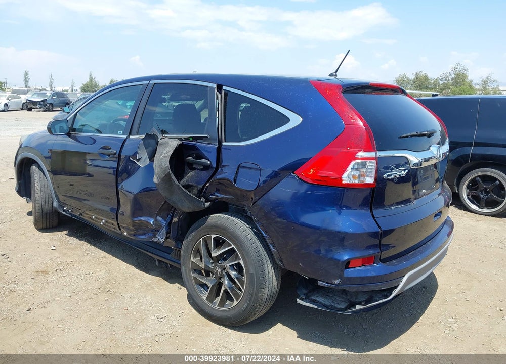 2016 HONDA CR-V SE VIN: 2HKRM3H40GH556956