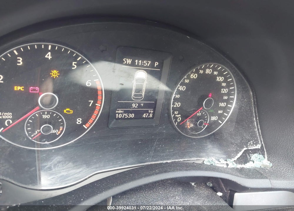 2012 VOLKSWAGEN EOS KOMFORT VIN: WVWBW7AHXCV004133