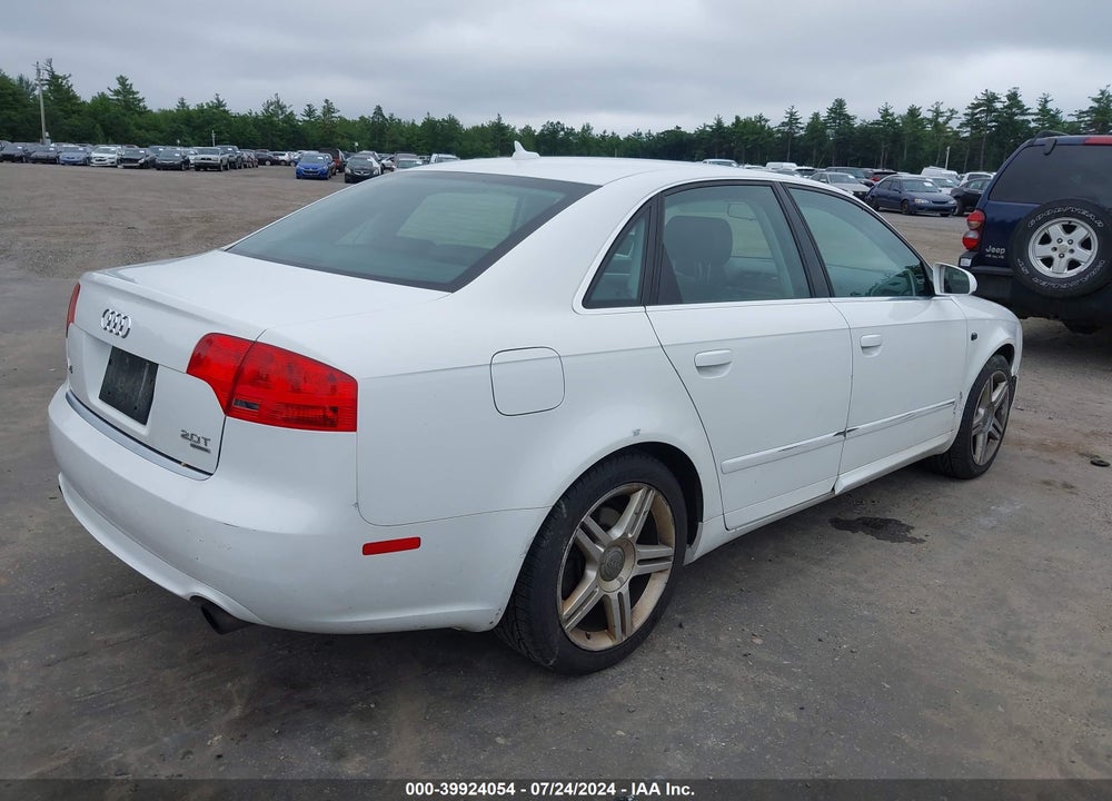 2008 AUDI A4 2.0T/2.0T SPECIAL EDITION VIN: WAUDF78E78A022962