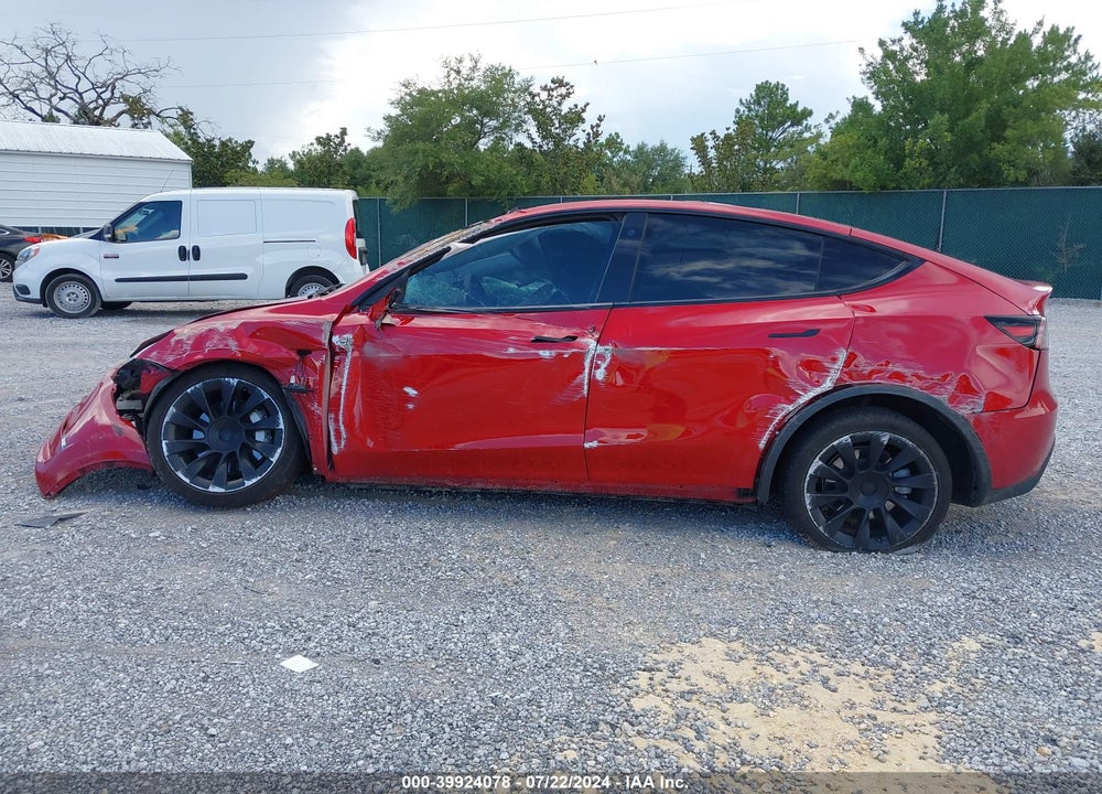 2021 TESLA MODEL Y LONG RANGE DUAL MOTOR ALL-WHEEL DRIVE VIN: 5YJYGDEE3MF175246