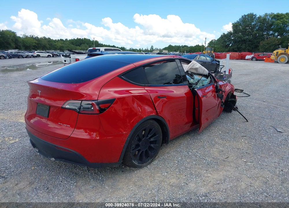 2021 TESLA MODEL Y LONG RANGE DUAL MOTOR ALL-WHEEL DRIVE VIN: 5YJYGDEE3MF175246