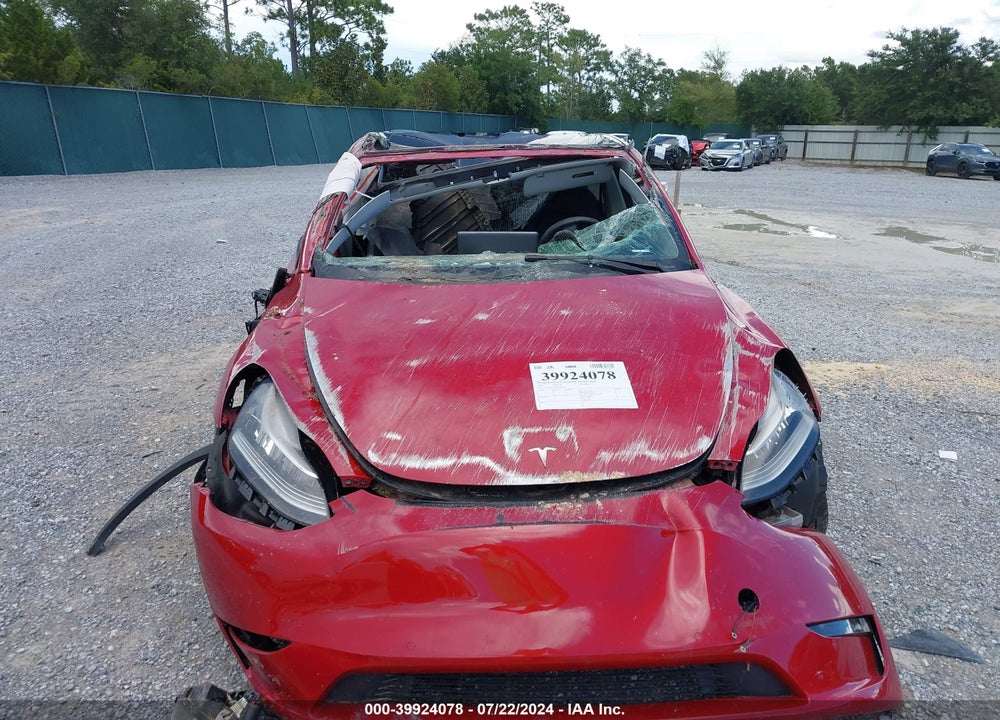 2021 TESLA MODEL Y LONG RANGE DUAL MOTOR ALL-WHEEL DRIVE VIN: 5YJYGDEE3MF175246