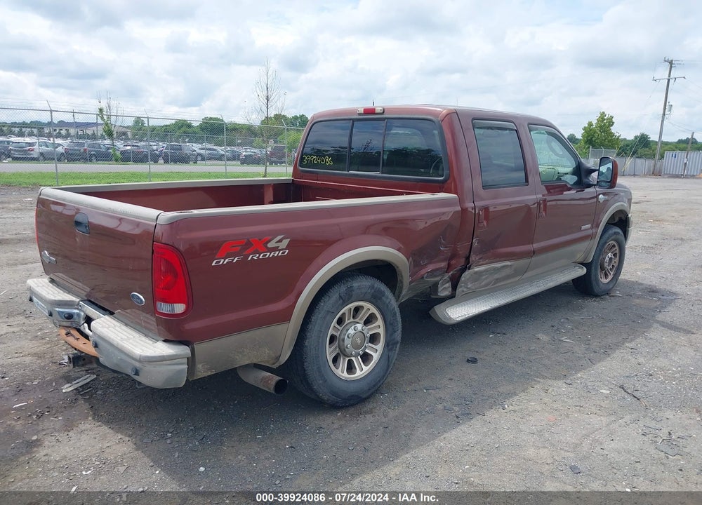 2005 FORD F-250 LARIAT/XL/XLT VIN: 1FTSW21P95EA84781