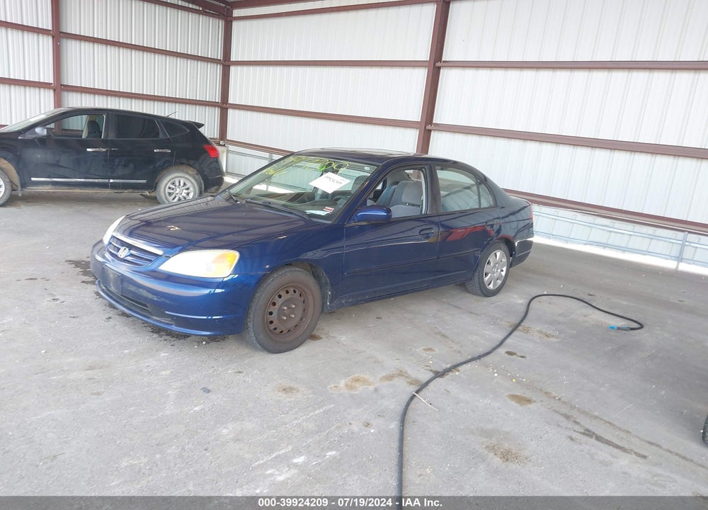 2002 HONDA CIVIC EX VIN: 1HGES26752L039315