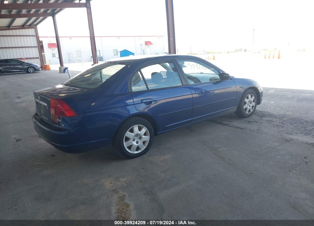 2002 HONDA CIVIC EX VIN: 1HGES26752L039315