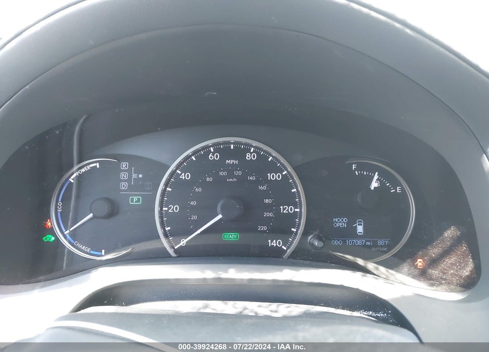 2016 LEXUS CT 200H VIN: JTHKD5BH2G2274200