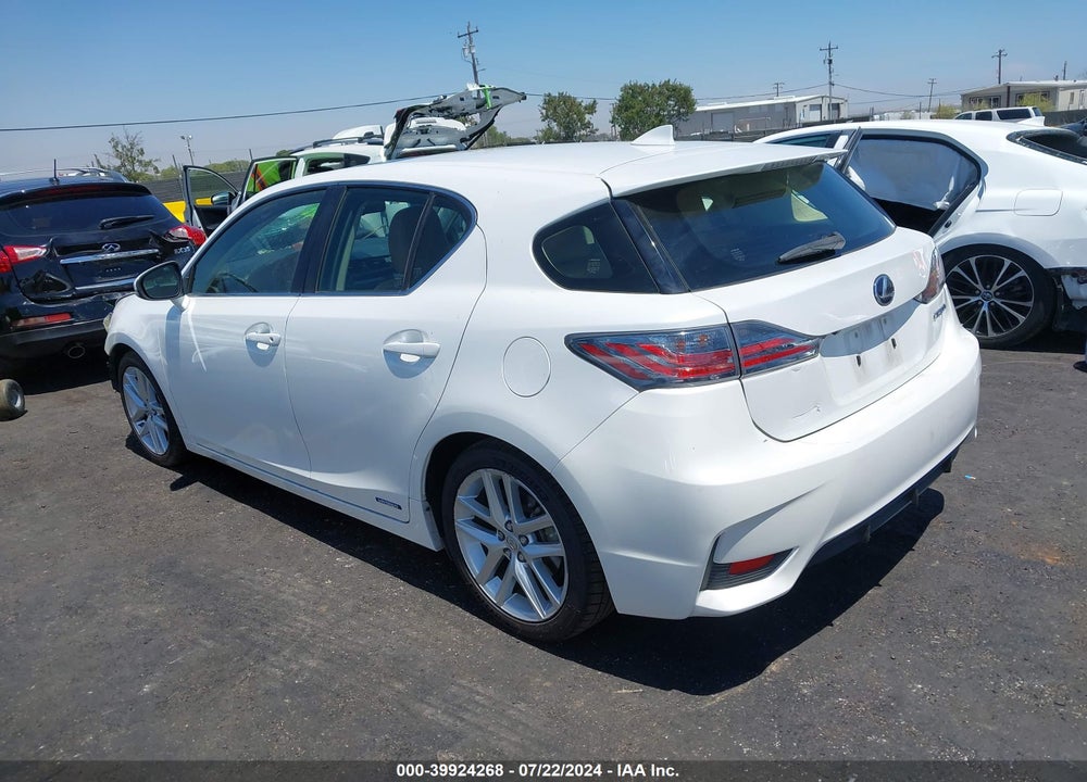 2016 LEXUS CT 200H VIN: JTHKD5BH2G2274200