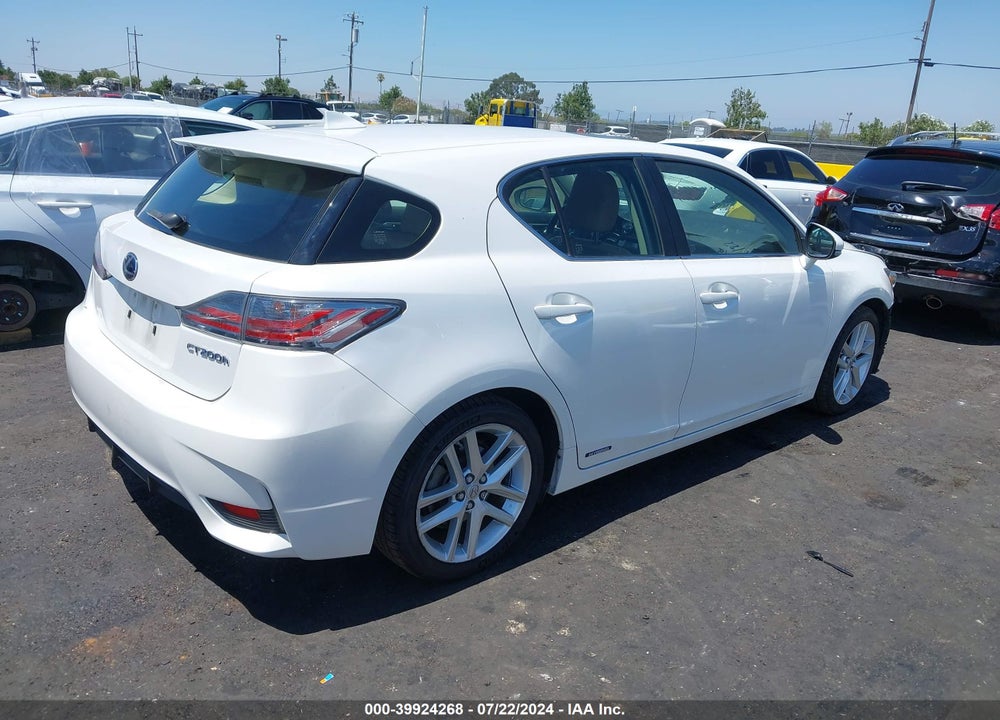 2016 LEXUS CT 200H VIN: JTHKD5BH2G2274200