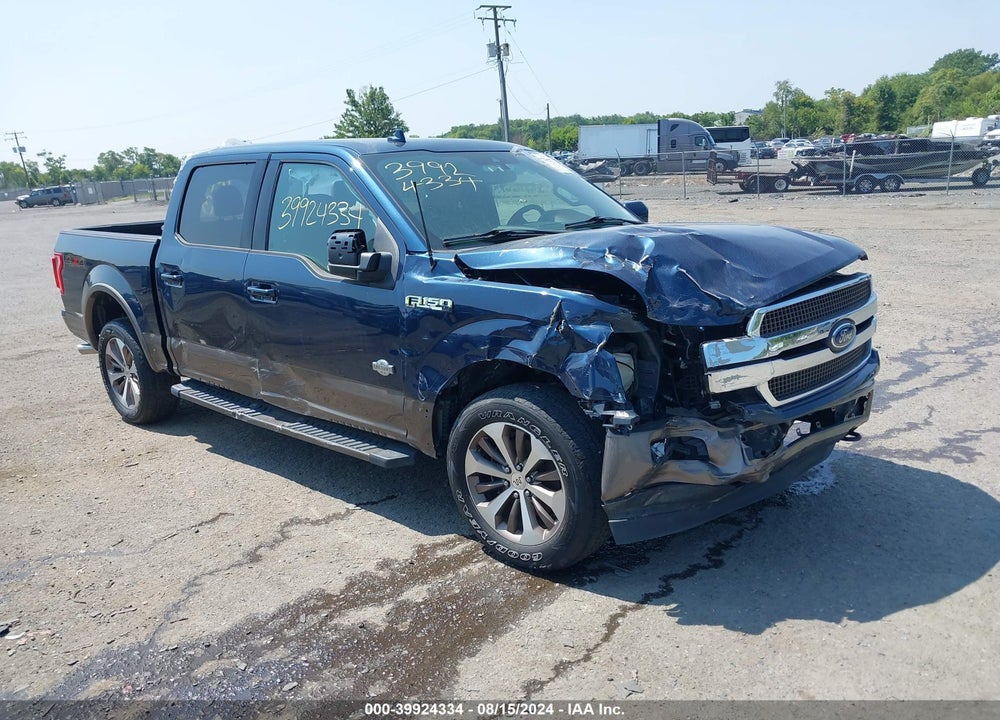 2018 FORD F-150 KING RANCH VIN: 1FTEW1E52JFE02180
