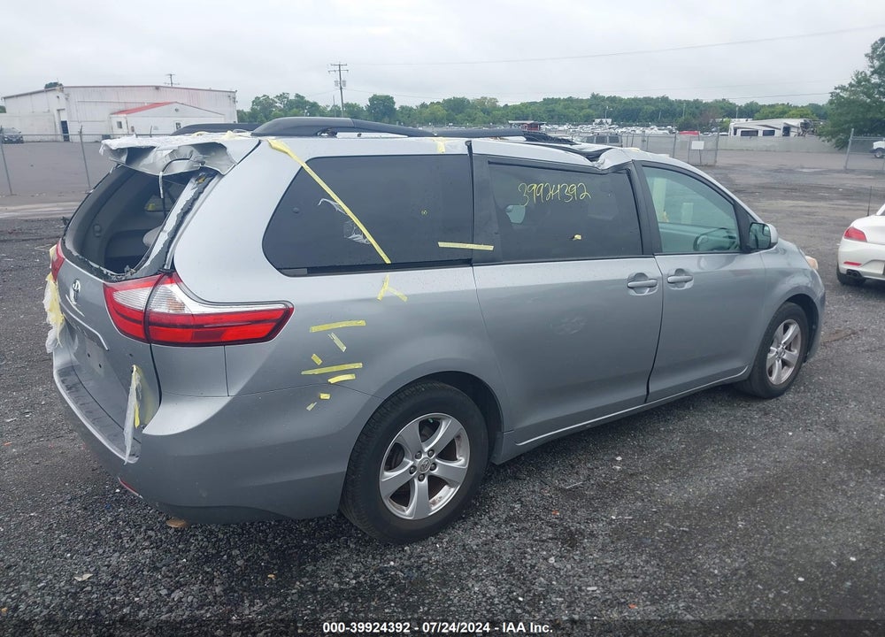 2016 TOYOTA SIENNA LE 8 PASSENGER VIN: 5TDKK3DC3GS723177