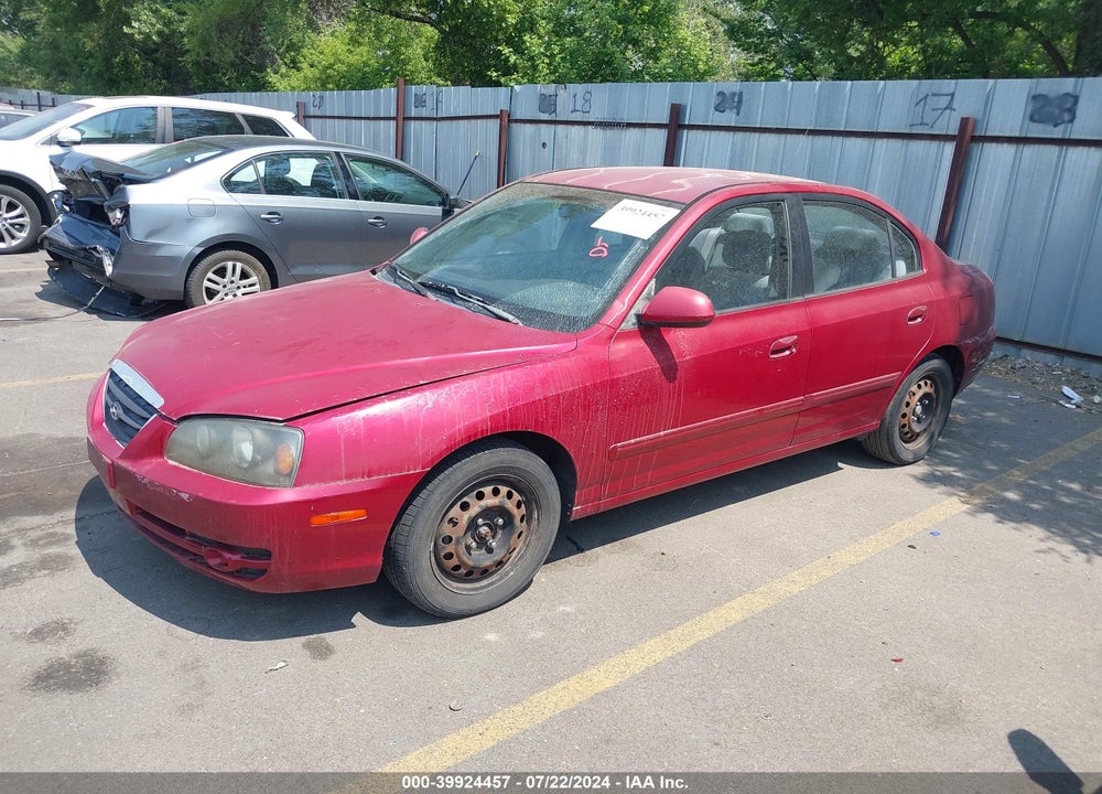 2004 HYUNDAI ELANTRA GLS/GT VIN: KMHDN46D74U903857