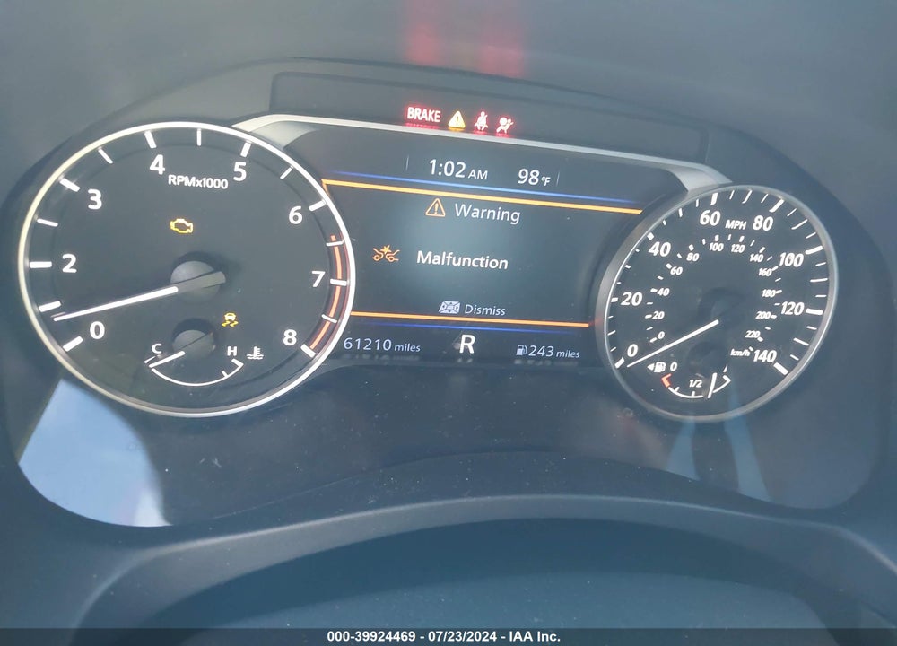 2019 NISSAN ALTIMA 2.5 SR VIN: 1N4BL4CV2KC196755
