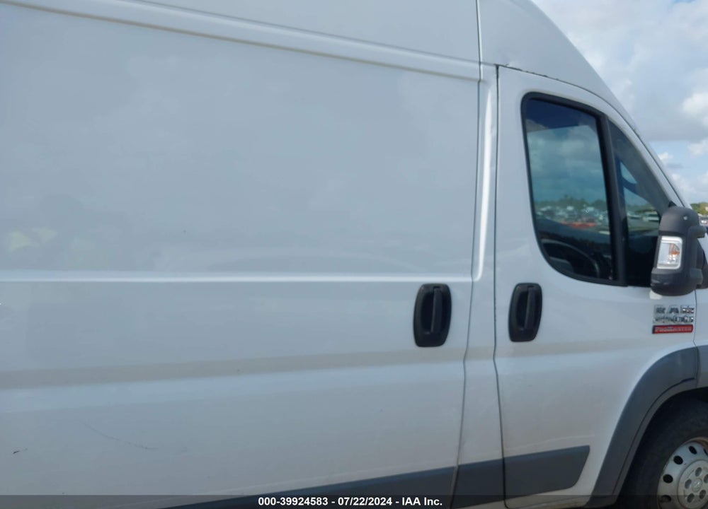 2018 RAM PROMASTER 2500 HIGH ROOF 159 WB VIN: 3C6TRVDG6JE108727