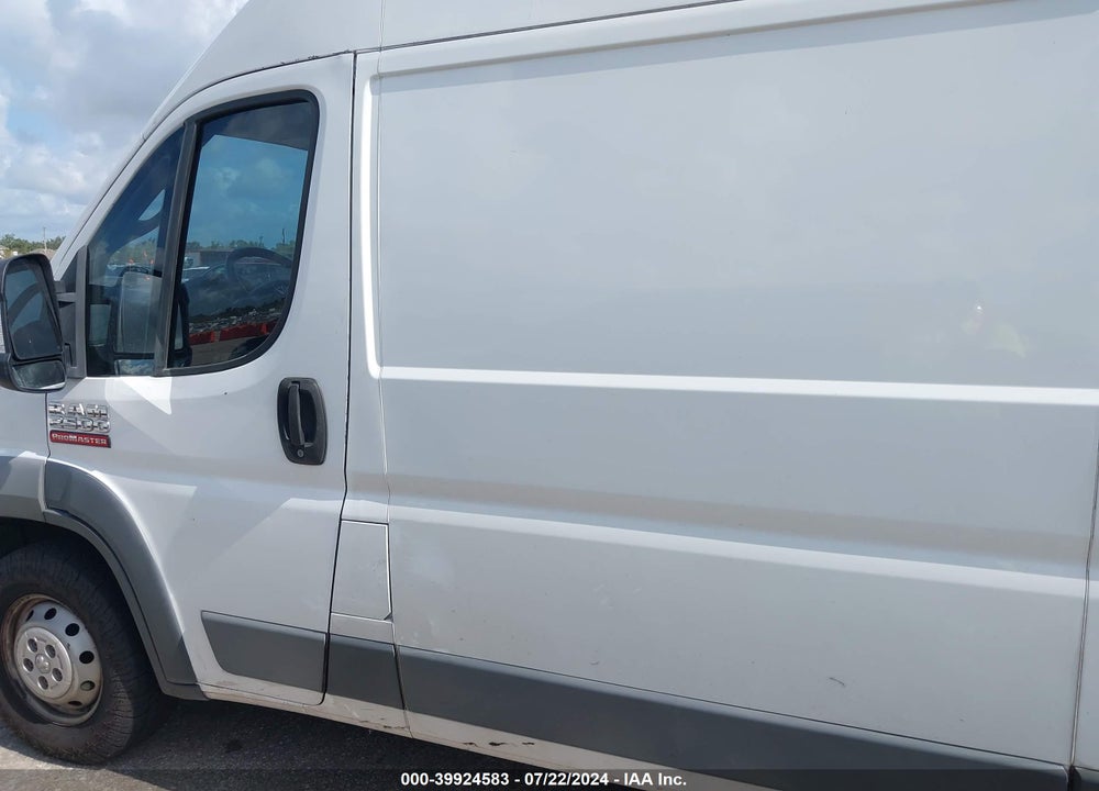 2018 RAM PROMASTER 2500 HIGH ROOF 159 WB VIN: 3C6TRVDG6JE108727