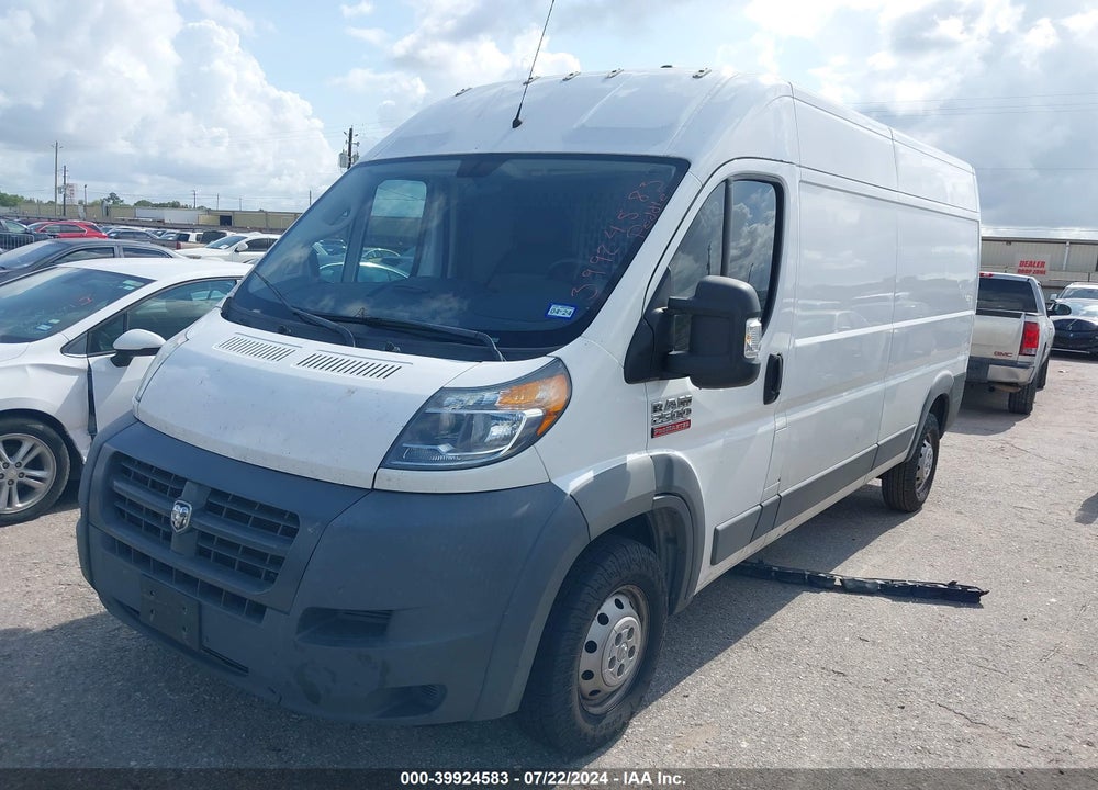 2018 RAM PROMASTER 2500 HIGH ROOF 159 WB VIN: 3C6TRVDG6JE108727