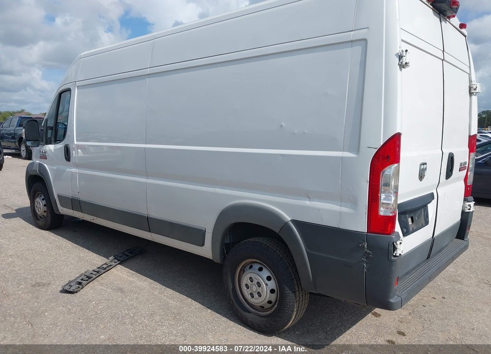 2018 RAM PROMASTER 2500 HIGH ROOF 159 WB VIN: 3C6TRVDG6JE108727