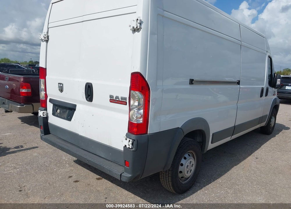 2018 RAM PROMASTER 2500 HIGH ROOF 159 WB VIN: 3C6TRVDG6JE108727
