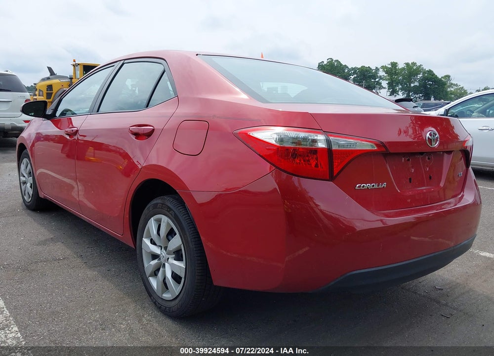 2016 TOYOTA COROLLA LE VIN: 2T1BURHE5GC535360