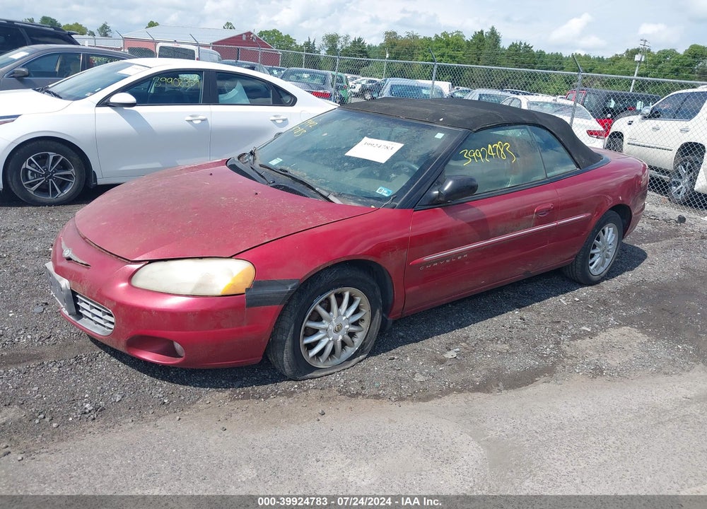 2001 CHRYSLER SEBRING LXI VIN: 1C3EL55UX1N562633