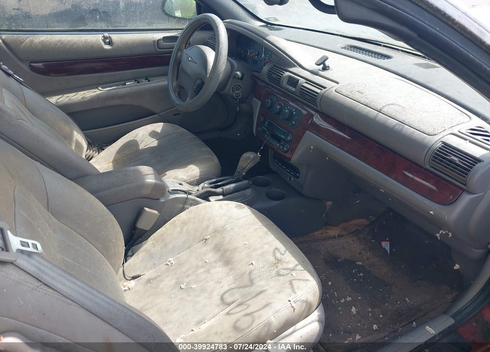 2001 CHRYSLER SEBRING LXI VIN: 1C3EL55UX1N562633