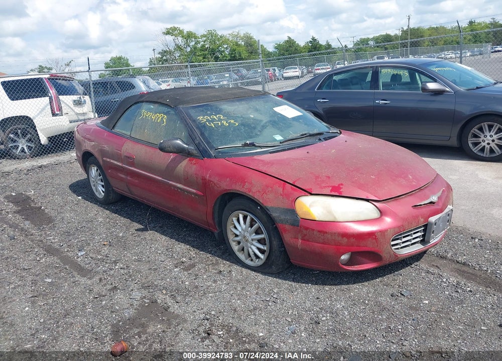 2001 CHRYSLER SEBRING LXI VIN: 1C3EL55UX1N562633