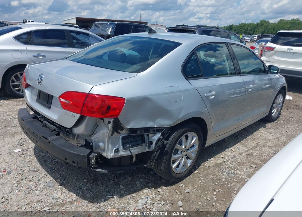 2011 VOLKSWAGEN JETTA 2.5L SE VIN: 3VWDX7AJXBM349905