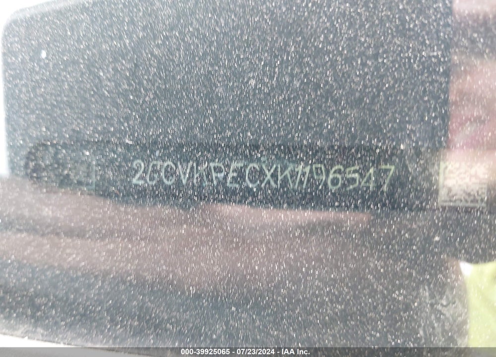 2019 CHEVROLET SILVERADO 1500 LD LT VIN: 2GCVKPECXK1196547