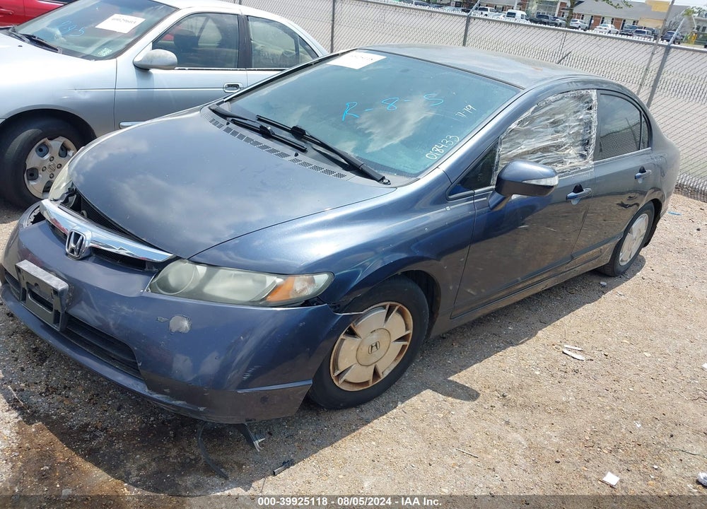 2008 HONDA CIVIC HYBRID VIN: JHMFA36298S018433