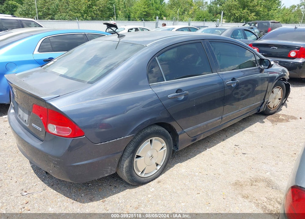 2008 HONDA CIVIC HYBRID VIN: JHMFA36298S018433